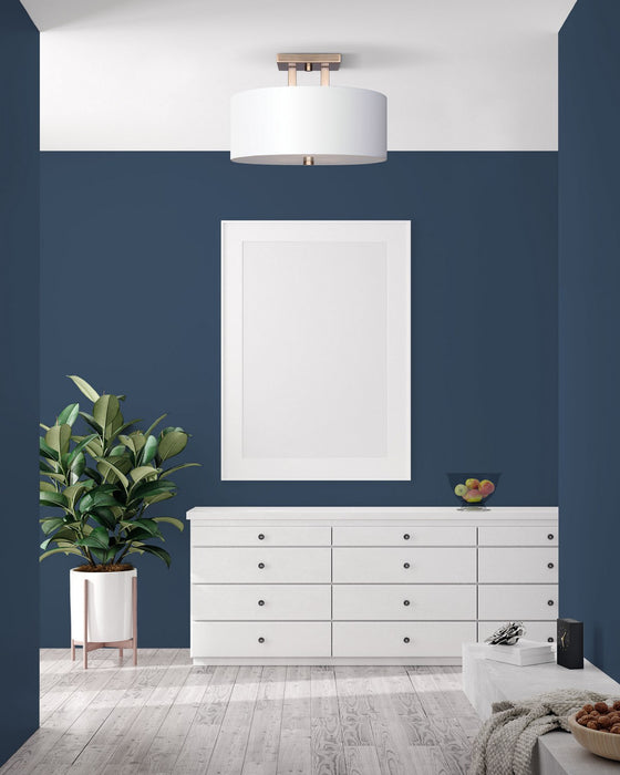 Canarm - ISF578A03GD - Three Light Semi Flush Mount - River - Gold