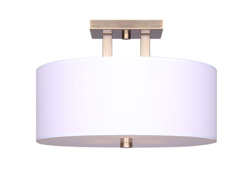River Three Light Semi Flush Mount Gold