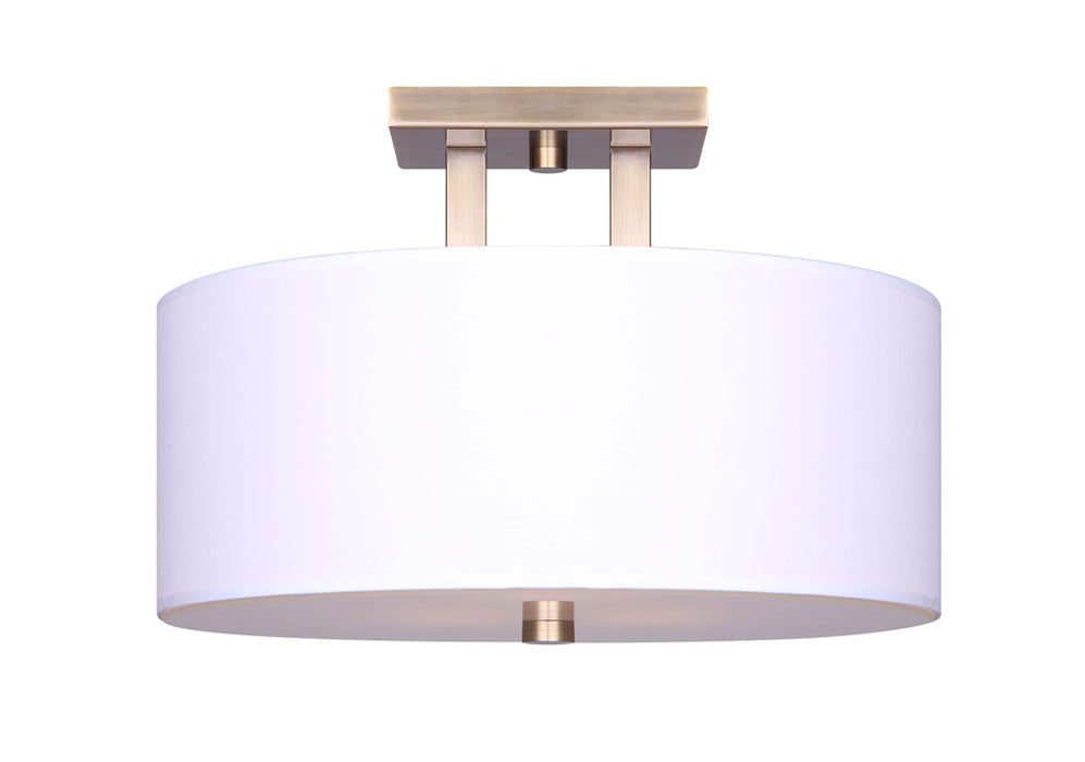 Canarm - ISF578A03GD - Three Light Semi Flush Mount - River - Gold