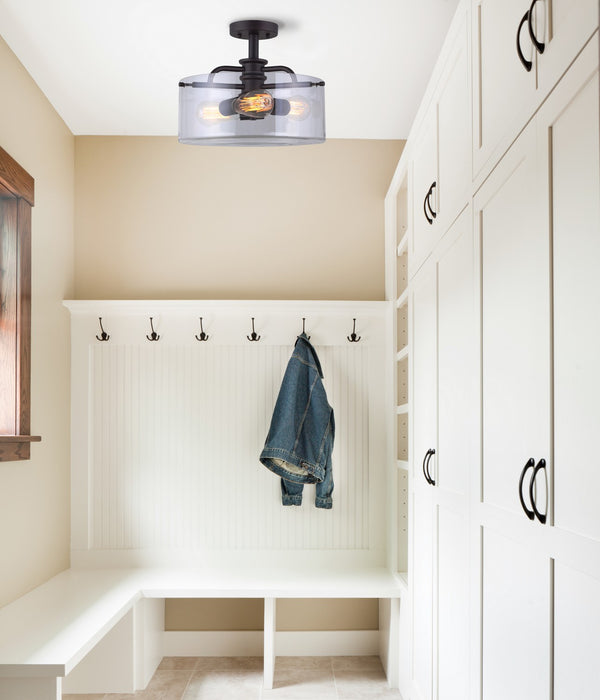Canarm - ISF679A03ORB - Three Light Semi Flush Mount - Albany - Oil Rubbed Bronze