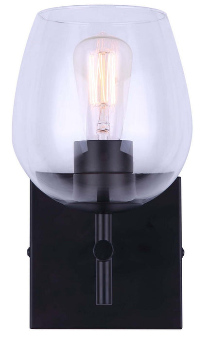 Canarm - IVL1019A01BK - One Light Vanity - Cain - Black