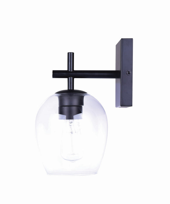 Canarm - IVL1019A01BK - One Light Vanity - Cain - Black