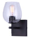 Canarm - IVL1019A01BK - One Light Vanity - Cain - Black