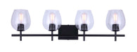 Canarm - IVL1019A04BK - Four Light Vanity - Cain - Black
