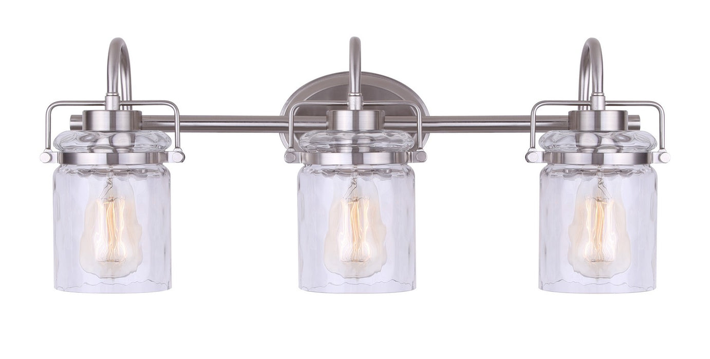 Canarm - IVL707A03BN - Three Light Vanity - Arden - Brushed Nickel