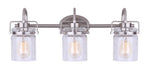Canarm - IVL707A03BN - Three Light Vanity - Arden - Brushed Nickel
