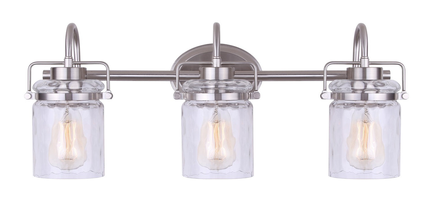 Canarm - IVL707A03BN - Three Light Vanity - Arden - Brushed Nickel