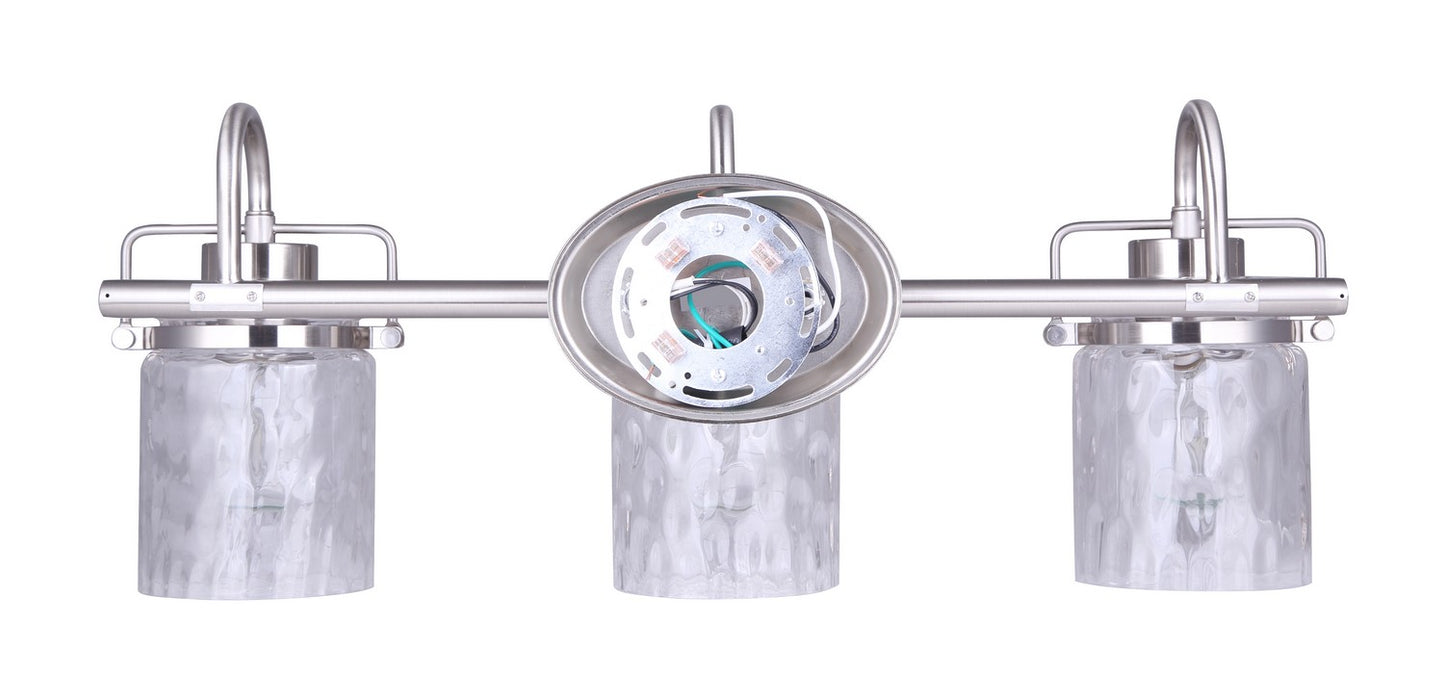Canarm - IVL707A03BN - Three Light Vanity - Arden - Brushed Nickel