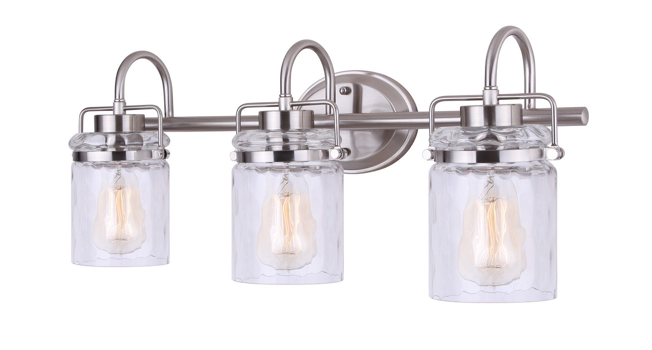 Canarm - IVL707A03BN - Three Light Vanity - Arden - Brushed Nickel