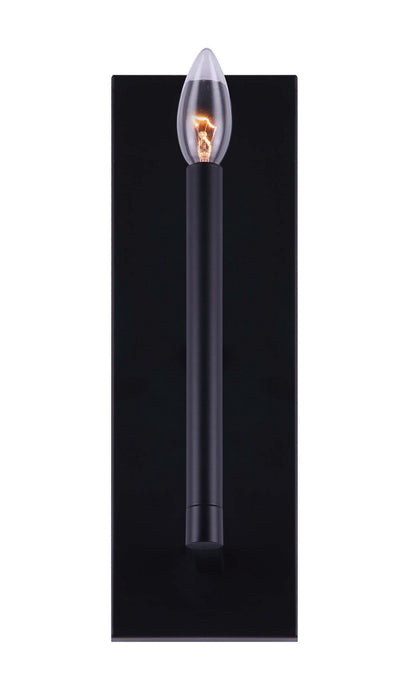 Canarm - IWF1011A01BK - One Light Wall Sconce - King - Black