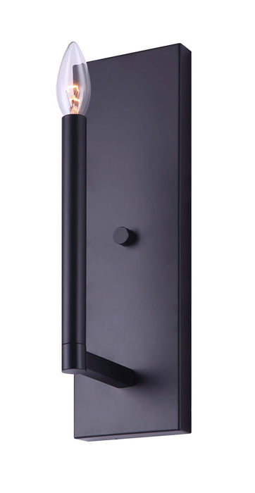 Canarm - IWF1011A01BK - One Light Wall Sconce - King - Black