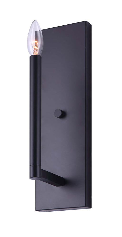 Canarm - IWF1011A01BK - One Light Wall Sconce - King - Black