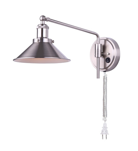 Tally One Light Wall Sconce Brushed Nickel
