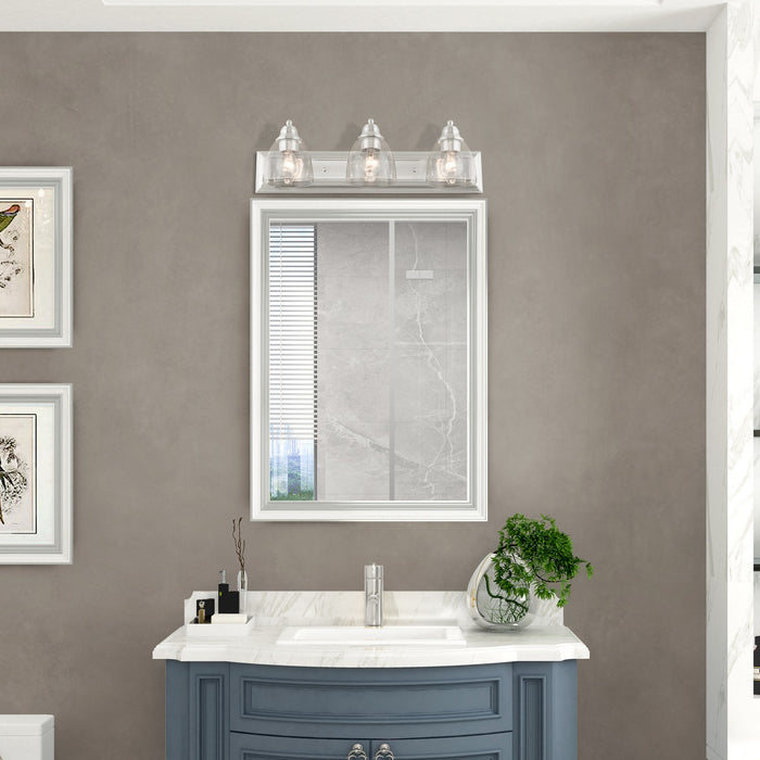 Livex Lighting - 17073-91 - Three Light Vanity - Birmingham - Brushed Nickel