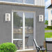 Livex Lighting - 27413-91 - One Light Outdoor Wall Lantern - Lafayette - Brushed Nickel w/ Hammered Polished Nickel Panels