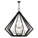 Livex Lighting - 40928-04 - 15 Light Foyer Chandelier - Prism - Black w/ Brushed Nickel Cluster