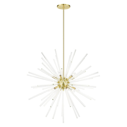 Utopia 12 Light Foyer Pendant Satin Brass