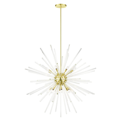 Utopia 16 Light Foyer Pendant Satin Brass