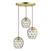 Livex Lighting - 46593-01 - Three Light Pendant - Paxten - Antique Brass