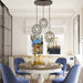 Livex Lighting - 46593-07 - Three Light Pendant - Paxten - Bronze w/ Antique Brasss