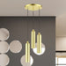 Livex Lighting - 46753-12 - Three Light Pendant - Ardmore - Satin Brass w/ Polished Brasss