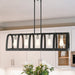 Livex Lighting - 49649-14 - Five Light Linear Chandelier - Stoneridge - Textured Black w/ Brushed Nickels