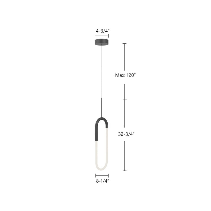 Kuzco Lighting - PD95108-BK - LED Pendant - Huron - Black