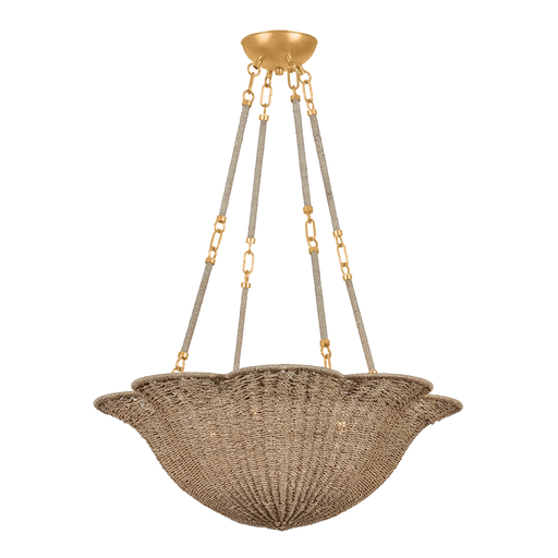 Ardonia Four Light Chandelier Vintage Gold Leaf