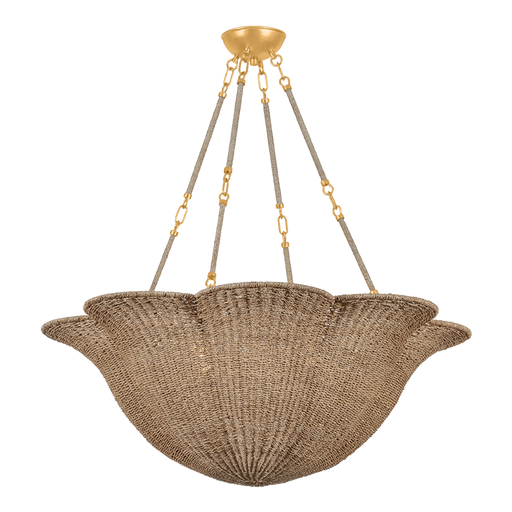 Ardonia Six Light Chandelier Vintage Gold Leaf