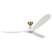 Visual Comfort Fan - 3MAVR70RZWBBS - 70"Ceiling Fan - Maverick - Burnished Brass