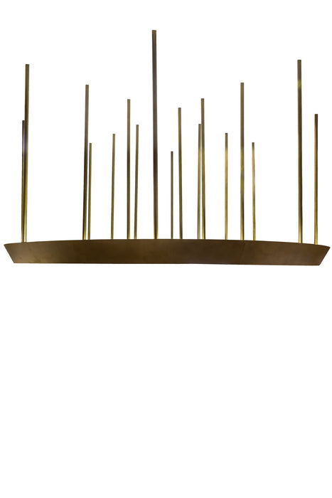 Meyda Tiffany - 172709 - LED Pendant - Zarkov - Gold Matte