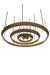 Meyda Tiffany - 172709 - LED Pendant - Zarkov - Gold Matte