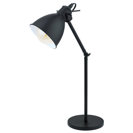 Priddy One Light Table Lamp Black / White
