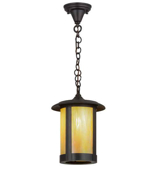 Meyda Tiffany - 3434 - One Light Pendant - Fulton - Craftsman Brown