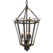 Golden - 0880-3P ABI - Three Light Pendant - Matilda - Antique Black Iron