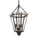 Golden - 0880-3P ABI - Three Light Pendant - Matilda - Antique Black Iron