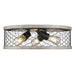 Golden - 3171-FM15 BLK-CW - Three Light Flush Mount - Bailey - Matte Black