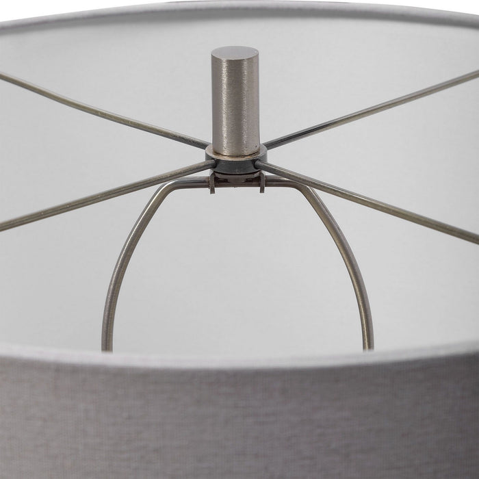 Uttermost - 28390-1 - One Light Table Lamp - Winterscape - Brushed Nickel