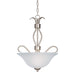 Maxim - 10121FTSN - Three Light Pendant - Basix - Satin Nickel