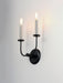 Maxim - 10322BKSN - Two Light Wall Sconce - Wesley - Black / Satin Nickel