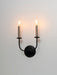 Maxim - 10322BKSN - Two Light Wall Sconce - Wesley - Black / Satin Nickel