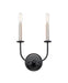 Maxim - 10322BKSN - Two Light Wall Sconce - Wesley - Black / Satin Nickel