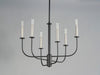 Maxim - 10326BKSN - Six Light Chandelier - Wesley - Black / Satin Nickel