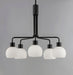 Maxim - 11277SWBK - Five Light Chandelier - Coraline - Black