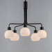 Maxim - 11277SWBK - Five Light Chandelier - Coraline - Black