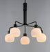 Maxim - 11277SWBK - Five Light Chandelier - Coraline - Black