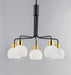 Maxim - 11277SWBZSBR - Five Light Chandelier - Coraline - Bronze / Satin Brass