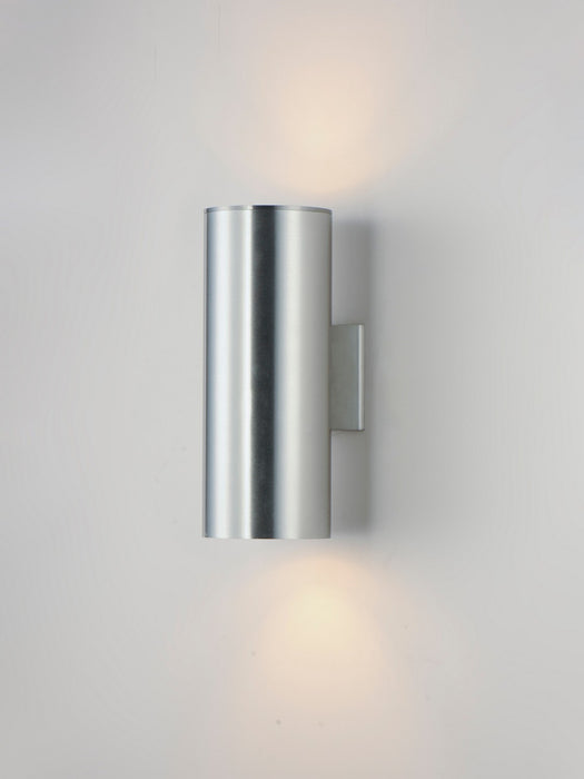 Maxim - 26103AL - Two Light Outdoor Wall Lantern - Outpost - Brushed Aluminum