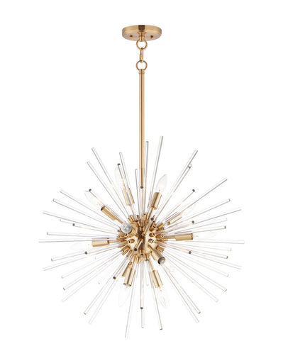 Polaris 12 Light Pendant Satin Brass
