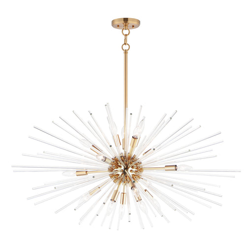 Polaris 16 Light Pendant Satin Brass